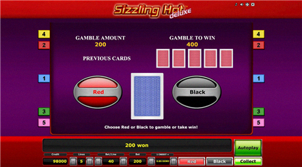 Sizzling Hot Gamble Feature